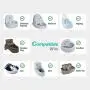 Hiwater Water Filter Compatible with Drinkwell Platium Charcoal Pet Dog Cat Fountain Filters Replacement 12 Pack
