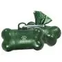Lillian Ruff Dog Waste Bag Dispenser with Leash Clip Disposable Bag Holder for Pet Waste - 15 Leak Proof Unscented Poop Bags Included-3 Pc Pack Green Lillian Ruff Dog Waste Bag Dispenser with Leash Clip Disposable Bag Holder for Pet Waste - 15 Leak Proof Unscented Poop Bags Included-3 Pc Pack Green
