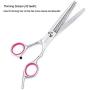 Freewindo Dog Grooming Scissors Kit with Safety Round Tip, Heavy Duty Stainless Steel Dog Scissors Set Include Straight, Curved, Thinning Scissors and Grooming Comb for Dog Cat Hair Care