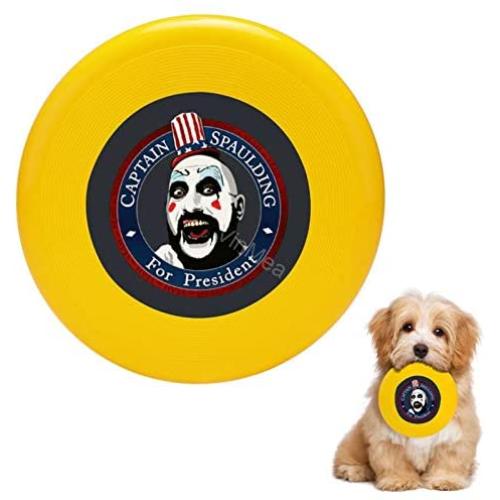 Pet Frisbee Flying Disc Dog Toy - Multifunction Limitied Edition Captain Spaulding for President
