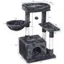 BEWISHOME Cat Tree Condo with Scratching Post Cat Tower Padded Plush Perch and Cozy Basket for Kitten MMJ11 BEWISHOME Cat Tree Condo with Scratching Post Cat Tower Padded Plush Perch and Cozy Basket for Kitten MMJ11