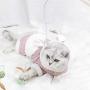 ocijf179 Cat Toy Pet Cat Kitten Feather Bell Mouse Fish Teaser Play Stick Wand Interactive Toy - Random Color Ball#