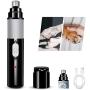 Xisunred Dog Nail Grinder,Pet Nail Grinder, Adjustable Power 2-Speed Electric Rechargeable Pet Nail Trimmer Painless Nail Trimmer Grooming & Smoothing for Large Small Medium Dogs & Cats