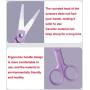 ZHYSKTHD Ceramic Scissors For Baby Food,Multi Purpose Scissors For Kitchen, Classrom, Craft, Pet Care And Never Rusts (Orange)