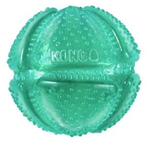 KONG - Squeezz Dental Ball - Unique Flexible Texture, Teeth and Gum Cleaning Dog Toy - for Medium/Large Dogs