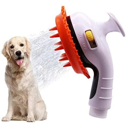 Generic Brands 2-in-1 Dog Shower Sprayer Scrubber - Professional Dog Bath Shower Head Pet Bathing Tool Dog Cat Shower Sprayer Attachment Bath Accessories for Indoor Outdoor Use