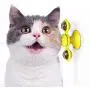 ANICISIO Cat Toy Relief pet Sucker Turntable/cat Spin Windmill（Yellow）