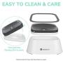 LumoLeaf No Spill Dog Water Bowl for Dogs+ Collapsible Dog Bowl, Portable Slobber Stopper Water Bowl for Traveling, Eco-Friendly Water& Food Feeder for Dogs/Cats/Pets.