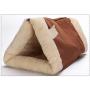 MiaoKa 2-in-1 Fleece Cat Tunnel, Beds Self Warming Tube & Pets Cave, Cuddle Burrow Cozy Covered Sleep Zone Mat for Cats Indoor