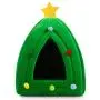 Hollypet Self-Warming 2 in 1 Foldable Comfortable Triangle Cat Bed Tent House, Christmas Tree Hollypet Self-Warming 2 in 1 Foldable Comfortable Triangle Cat Bed Tent House, Christmas Tree