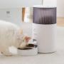 Kispets Pet Smart Feed Feeder with App， 2.5L Capacity, About 1.4kg Food Storage,for Intelligent Feeding of Cats and Dogs (White)