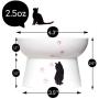 Leo Pet Food Bowls, Raised Cat Bowls Ceramic, Elevated Cat Bowls, Anti Vomiting, Stress Free, Ceramic Made, Pet Bowl for Food, Protect Pets Spine, Dishwasher Safe, Easy to Clean