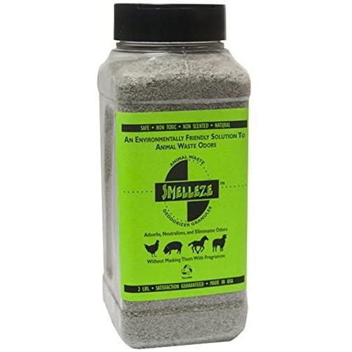 SMELLEZE Natural Poop & Urine Smell Removal Deodorizer: 2 lb. Granules. Removes Animal Waste Stink