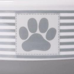 Bone Dry Paw Patch & Stripes Ceramic Pet Bowl & Canister Collection