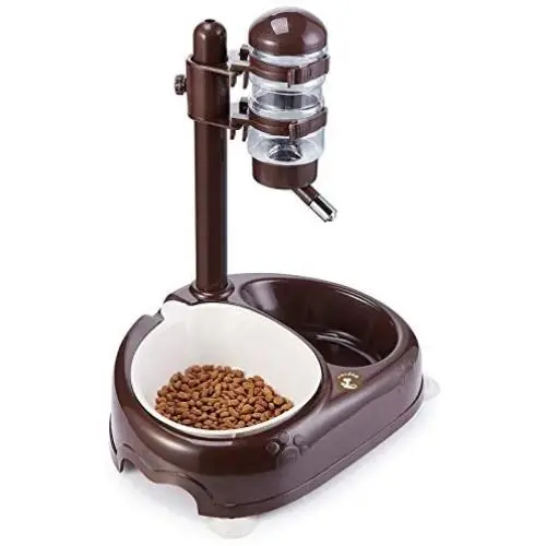 Pet Standing Water Dispenser Bowl- Multifunctional Automatic,Feeder for Dog and Cat Height Adjustable 450ml Water Bottle,Automatic Standing Water Dispenser, Detachable Pole Self-Feeder Pet Standing Water Dispenser Bowl- Multifunctional Automatic,Feeder for Dog and Cat Height Adjustable 450ml Water Bottle,Automatic Standing Water Dispenser, Detachable Pole Self-Feeder