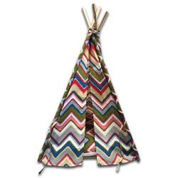 long rich Portable Pet Teepee Pet Tents & Pet House with Removable Cushion for Puppy & Kitty Cat, by Happycare Textiles