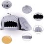 Cat Litter Hot Cat Mat Shark-Shaped House Warm Kennel Kitten Bed One Mat Two Usage Shark Bed for Small Cat Dog Cave Cozy Bed Removable （Light Grey）