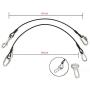 Sonku Dog Car Seat Belt Restraint, 2 Pack Proof Steel Cable Safety Vehicle Belt Fit for Small, Medium, Large, and X-Large Dogs