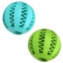 BID Dog Ball Toys Pet Tooth Cleaning/Chewing/Playing,IQ Treat Ball Food Dispensing Toys 2 Non-Toxic Soft Rubber Ball 2.8 inch