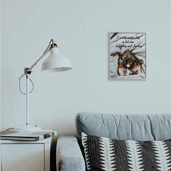 Stupell Industries Three Day Weekend Phrase Funny Puppy Pet Humor, Designed by Ziwei Li Wall Art, 11 x 14, Grey Framed