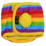 POPETPOP Dog Pants Clothes Physiological Underwear Wrap Belly Band Nappy Pants Cotton Tighten Sanitary Briefs Pants for Male Dog Rainbow Size S