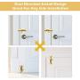 Door Security Slide Latch Lock Thickened Stainless Steel Barrel Bolt, Heavy Duty Sliding Latch Lock for Door Gate Window, Set of 4