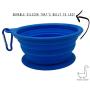 Nessie Goods Travel Pet Bowl, Collapsible Bowl with Suction Cup Bottom