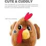 Fattiez Round Squeaky Plush Toy by Outward Hound Fattiez Round Squeaky Plush Toy by Outward Hound