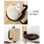 S-Lifeeling Cat Tree Cat Tower Cat Climbing Frame with Cat Litter Sisal Cat Toy with Cat Nest Jumping Platform Crawling Cat Rack (Fish Shape)