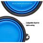 CLOVOCKA Collapsible Dog Bowl, Portable Dog Bowl, Travel Pet Bowl, Expandable for Cat Dog Water Bowls Food Feeding