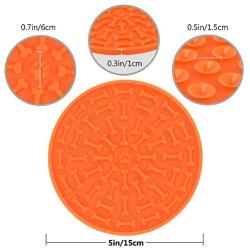 KATUMO Dog Lick Pads, Dog Bathing Distraction Device Slow Eating Dog Mat for Pet Grooming, Bathing,Training, Lick Mat with Strong Suction Cups