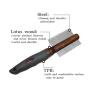 Dog Combs for Grooming, Double-Sided Deshedding Comb for Cats & Dogs, Pet Dematting Comb for Removing Matted Fur, Knots & Tangles, Lotus Wood