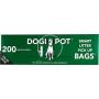 Sturdy Dog Bowl with Doggie Poop Bags – Bowls for Food and Water, BPA-Free, Dishwasher Safe - Ultra Thick & Strong Dog Waste Bags, Guaranteed Leak-Proof - Perfect for Crates & Cages - 200ct