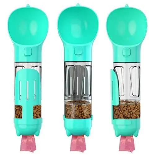 N/F Pet Dog Water Bottle, Dog Travel Water Bottle, Dog Water Bottle and Food Container 2-in-1, Suitable for Outdoor use by Cats and Dogs, Multifunctional, Lightweight and Convenien N/F Pet Dog Water Bottle, Dog Travel Water Bottle, Dog Water Bottle and Food Container 2-in-1, Suitable for Outdoor use by Cats and Dogs, Multifunctional, Lightweight and Convenien
