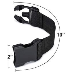 Industrial Puppy Dog Harness Chest Strap Extender Harness - Service Dog Vest, Therapy Dog Vest, Emotional Support Dog Vest, and Others - Add up to 10'' to Girth Strap