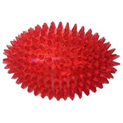 Large Dog 5 Pack Colorful Spiky Football, Chewy Tough Rope Toys and Ball - Great Big Dog Set