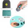 HERSONG 2 pcs LED Dog Poop Bag Holder for Leash, Dog Waste Bag Dispenser with LED Flashlight, Pet Waste Bag Distributor, Include 2 Rolls Biodegradable Extra Thick Leak Proof Poop Bags