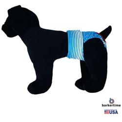 Swim Diapers for Hydrotherapy Dogs - Made in USA - Blue Stripes Waterproof Swim Diaper for Dogs