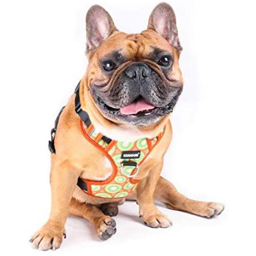 iChoue Dog Vest Harness Soft Padded No Pull Adjustable Reflective for Small Medium Dogs