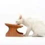 LOVEPET Solid Bamboo Elevated Pet Dining Table Pet Feeder Bowl for Small Dogs and Cats Raised Stand with Two Bowls LOVEPET Solid Bamboo Elevated Pet Dining Table Pet Feeder Bowl for Small Dogs and Cats Raised Stand with Two Bowls