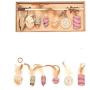 Cat Scratching Board Presents A Cat Toy Set Combination Seven-Piece Set Bells Feather Mouse Wooden Pole Funny Cat Stick