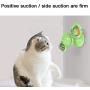 Romote Windmill Cat Toy with Led and Catnip Ball Suction Cup Cat Toys Portable Turntable Teasing Pet Toy Scratch Hair Brush Yellow
