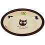Cute Pet Bowl Oval Ceramic Cat Bowl Cat Feeding Bowls for Persian Cat and Exotic Shorthair Cat