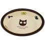 Cute Pet Bowl Oval Ceramic Cat Bowl Cat Feeding Bowls for Persian Cat and Exotic Shorthair Cat