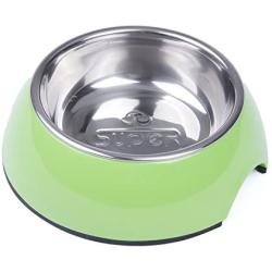 Super Design Dog Cat Bowls Melamine Stand Stainless Steel Bowls for Small Medium Large Dogs and Cats