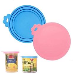 HUASENG Pet Food Can Covers,Universal Silicone Dog & Cat Food Can Lid Cover with Suitable for Three Sizes