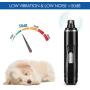 Dog Nail Grinder Upgraded Powerful Motor - Premium Silent Pet Nail Trimmer, 2-Speed 20h Working Time Electric Pet Nail Grinder, Nail File for Small Medium Large Dogs and Cats