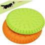 Legendog 2 Pcs Dog Flying Disc Rubber Catcher Toy 9 Inch Large Dog Toys
