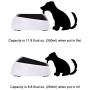 LEWARM Dog Bowl for Water&Food Anti-Slip Cat Dish Adjustable 15° Tilted Pet Feeder Elevated