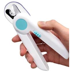 Kontactic Dog Cat Nail Clippers for Small Dogs LED Light | Dog Nail Grinder Trimmer for Large Dogs | Dog Nail Clippers Large Breed | Nail Grinder for Small & Medium Dogs | Hidden Dog Nail File